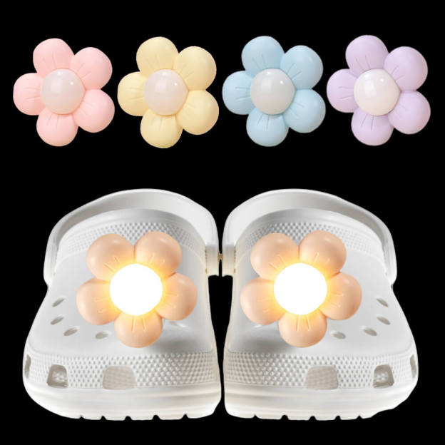 Flower Croc Lights - 2 Pcs - Croc Lights