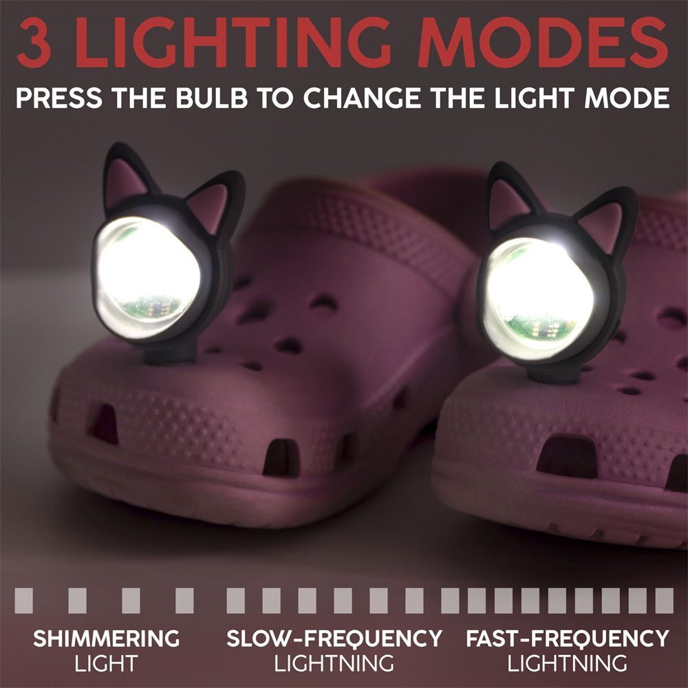 Kitten Ears Croc Lights - 2 Pcs - Croc Lights