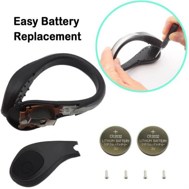 LED Flash Shoe Safety Clip Lights - 2 Pcs - Croc Lights