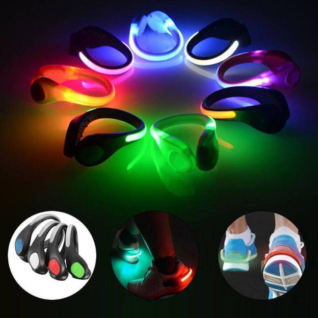 LED Flash Shoe Safety Clip Lights - 2 Pcs - Croc Lights
