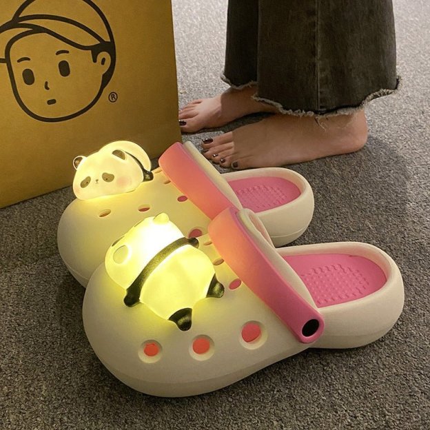 Panda Croc Lights - 2 Pcs - Croc Lights