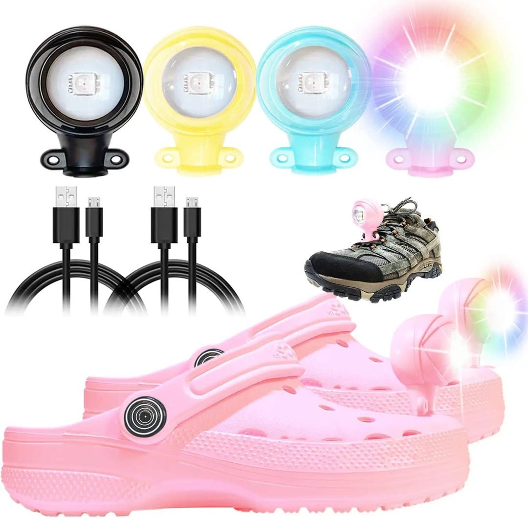 RGB Color LED Croc Lights - 2 Pcs - Croc Lights