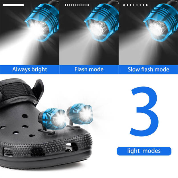 Universal Croc Lights - Aluminum Alloy - 2 Pcs - Croc Lights