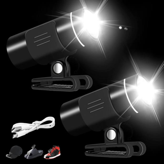 Universal Croc Lights - Lighting Visibility Up To 600 Feet - 2 Pcs - Croc Lights
