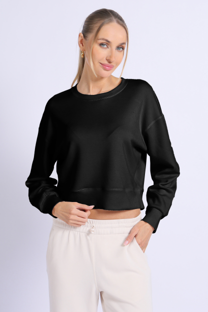 NUCBN® Velvet Series-Modal Fabric Casual Round Neck Sweatshirt