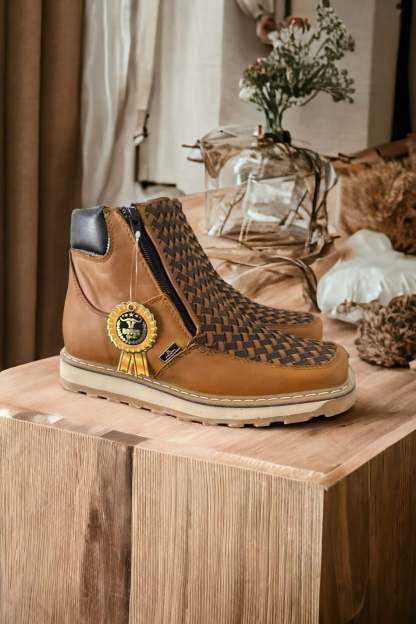 Handcrafted Western Cowboy Boots DOUBLE DENSITY SOLE HONEY
