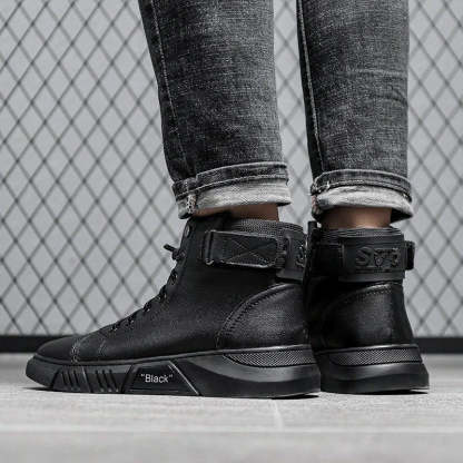 Italian High-Top Casual Martin Leather Boots