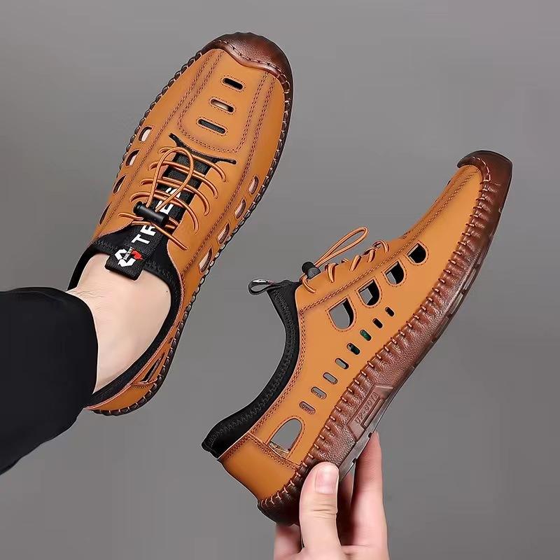 Men's BreathableSandals - Casual Hollow Out Flat Sneakers for Business & Everyday Wear