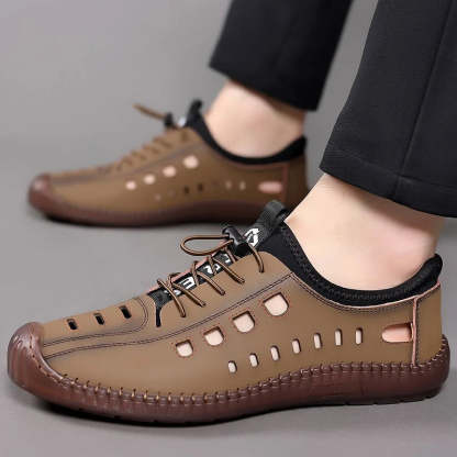 Men's BreathableSandals - Casual Hollow Out Flat Sneakers for Business & Everyday Wear