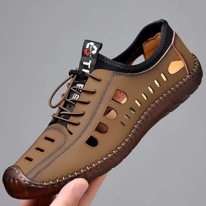 Men's BreathableSandals - Casual Hollow Out Flat Sneakers for Business & Everyday Wear