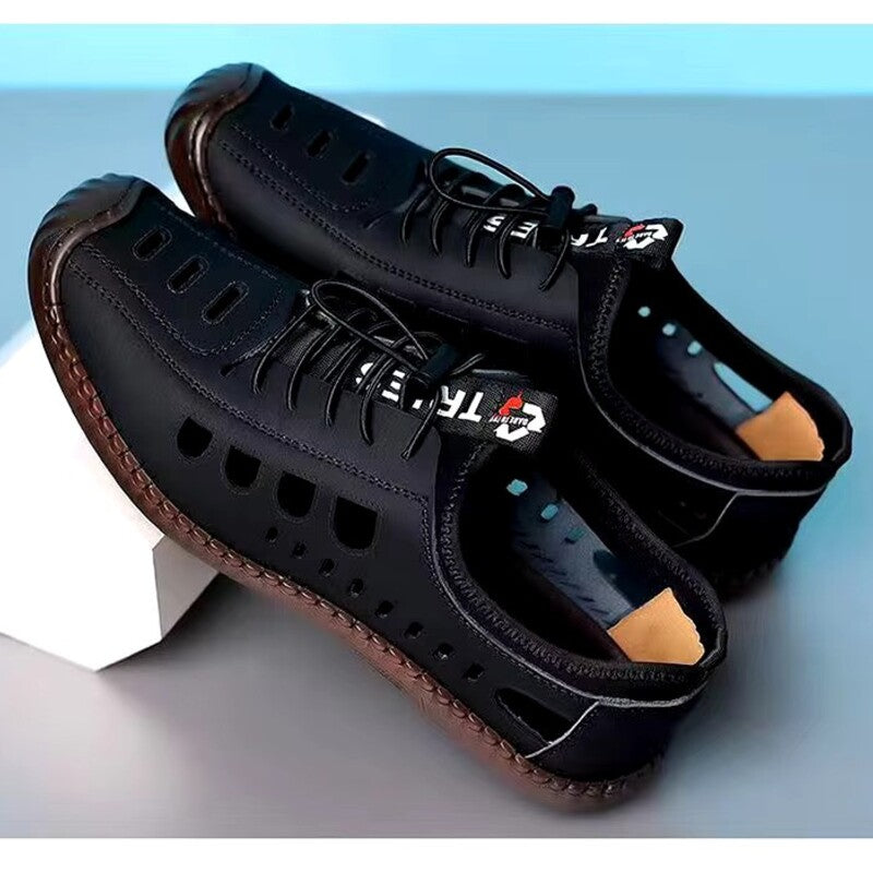 Men's BreathableSandals - Casual Hollow Out Flat Sneakers for Business & Everyday Wear