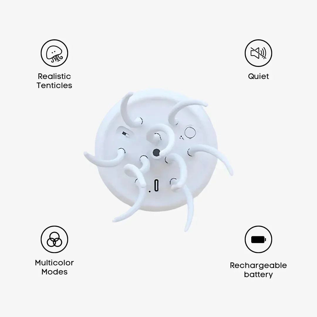 🎁Last day promotion 50% OFF Full color gradient smart voice-controlled jellyfish light floating smart night light, full of atmosphere