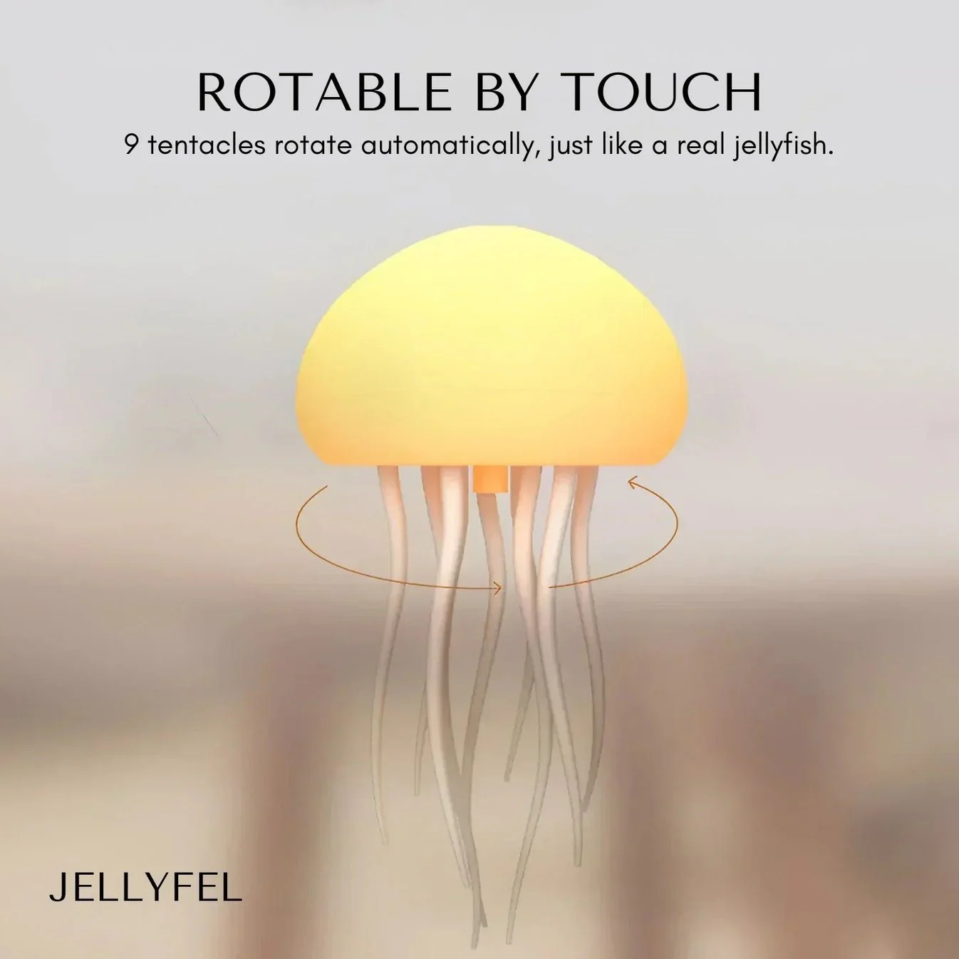 🎁Last Day Promotion 50% OFFFull color gradient intelligent voice-controlled jellyfish lamp floating smart night light