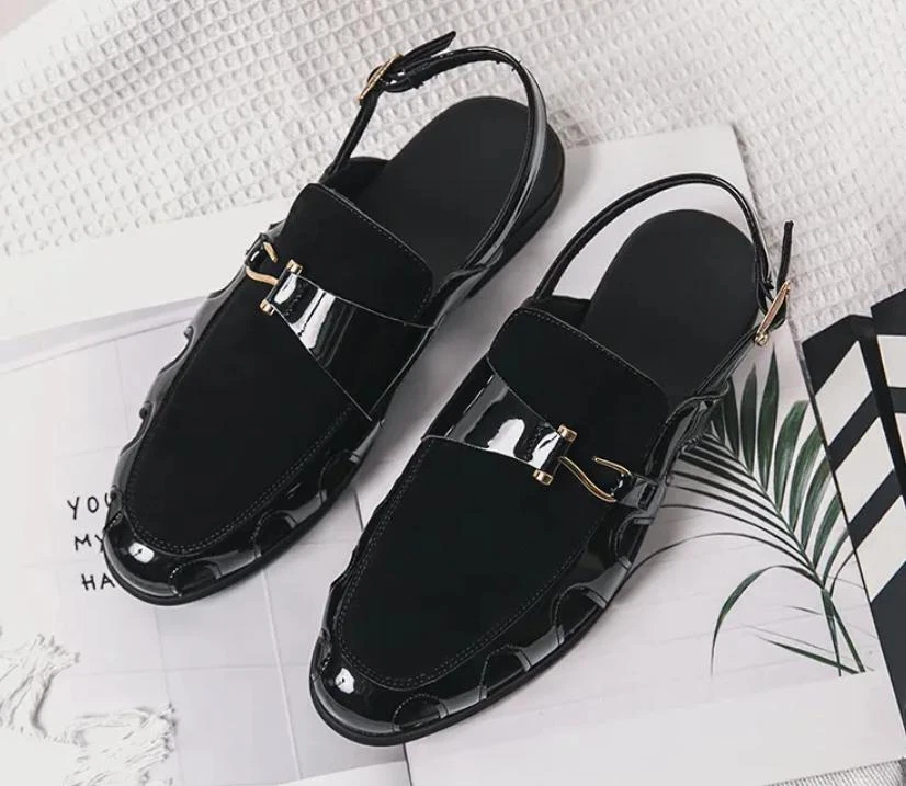 Chic Mens Fisherman Sandals Breathable Hollow Out Buckle Shoes Flats Summer New