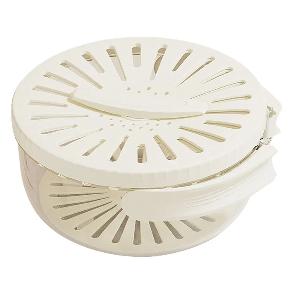 Fruits Drain Baskets with Lid Colander Portable Fridge Food Storage Containers
