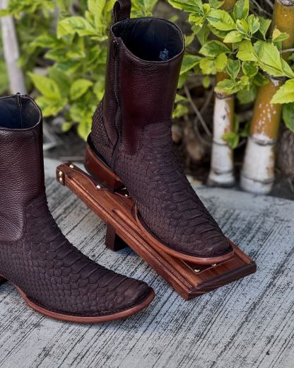 Men's Original Tobacco Python Cowboy Boots