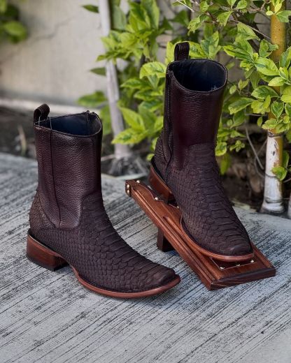 Men's Original Tobacco Python Cowboy Boots