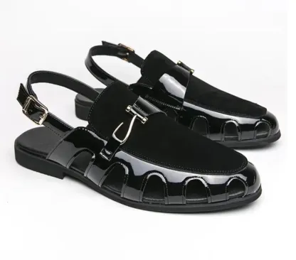 Chic Mens Fisherman Sandals Breathable Hollow Out Buckle Shoes Flats Summer New