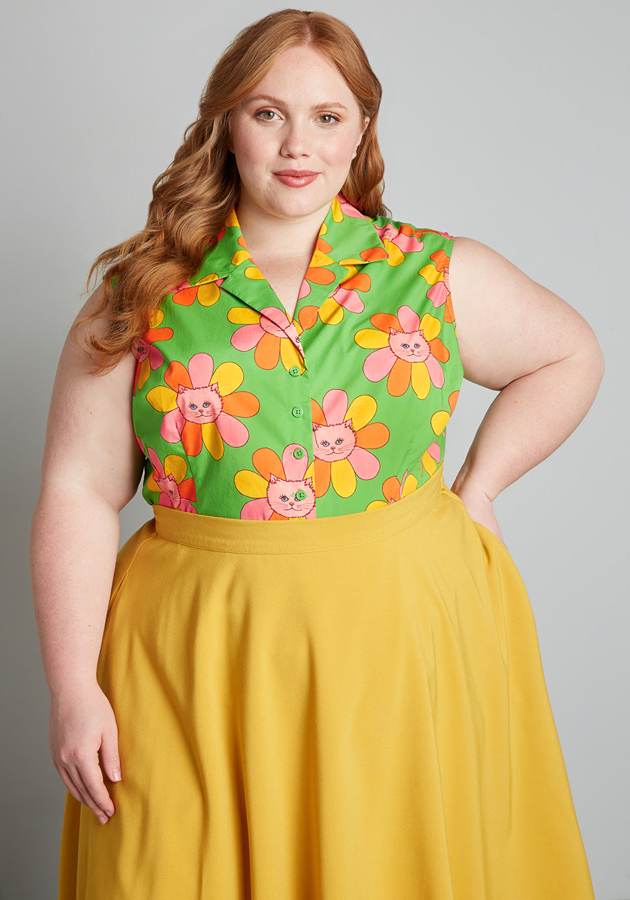 Moodiya x Marisol Muro Showing Up Chic Sleeveless Top