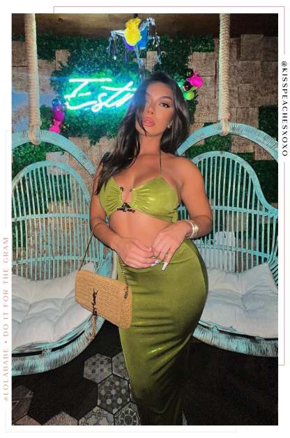 Syani Metallic Maxi Dress - Green-Laseno.All Rights Reserved.