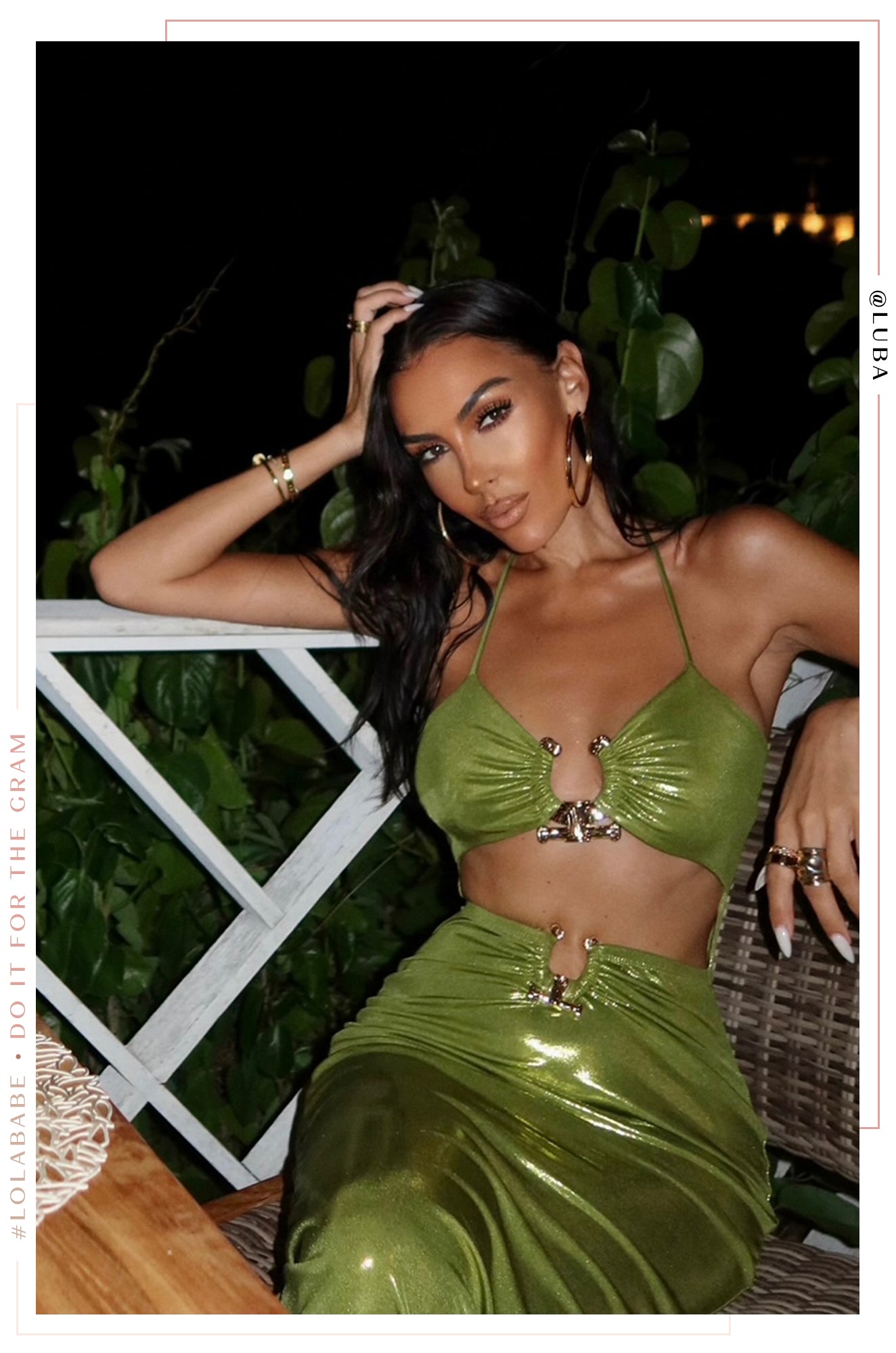 Syani Metallic Maxi Dress - Green-Laseno.All Rights Reserved.