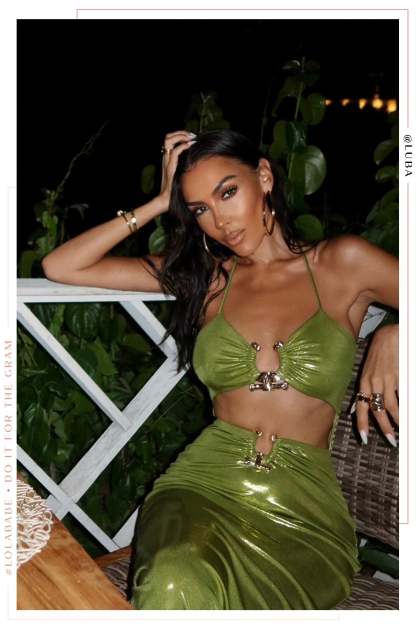 Syani Metallic Maxi Dress - Green-Laseno.All Rights Reserved.