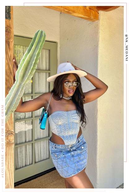 Sheyna Denim Skirt - Denim-Laseno.All Rights Reserved.