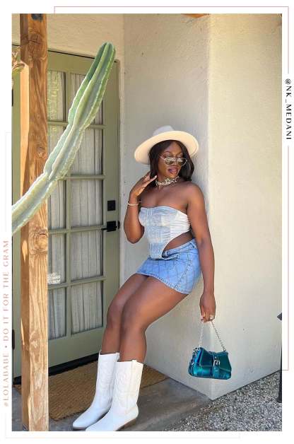 Sheyna Denim Skirt - Denim-Laseno.All Rights Reserved.
