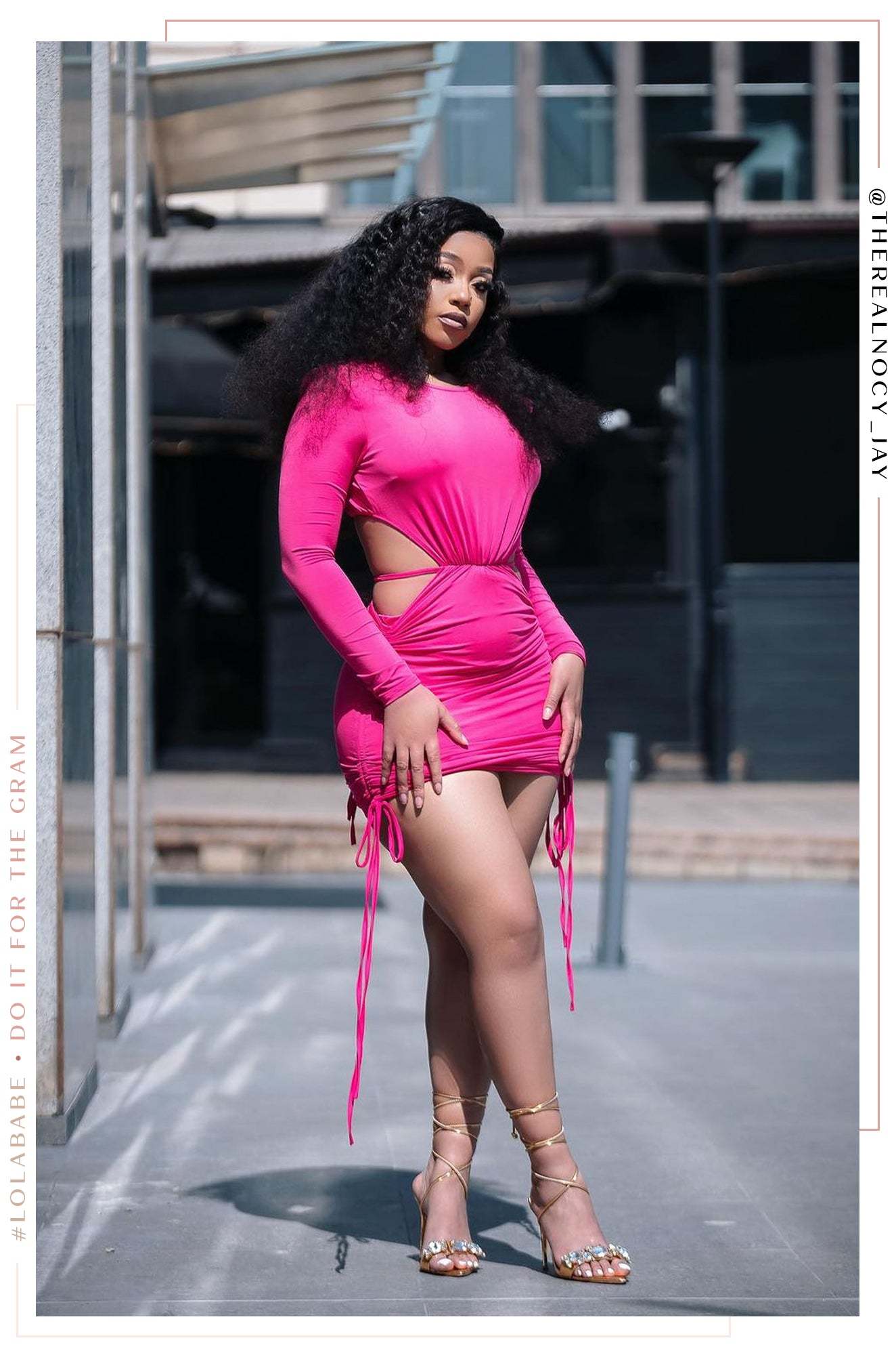 Tahlia Knit Mini Dress - Pink-Laseno.All Rights Reserved.