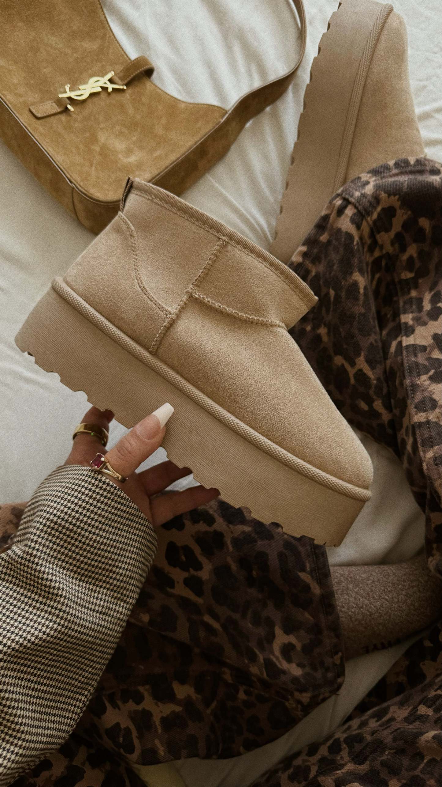 Willow Platform Ankle Boots - Nude-Laseno.All Rights Reserved.