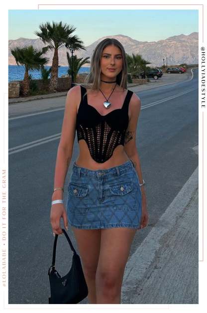 Sheyna Denim Skirt - Denim-Laseno.All Rights Reserved.