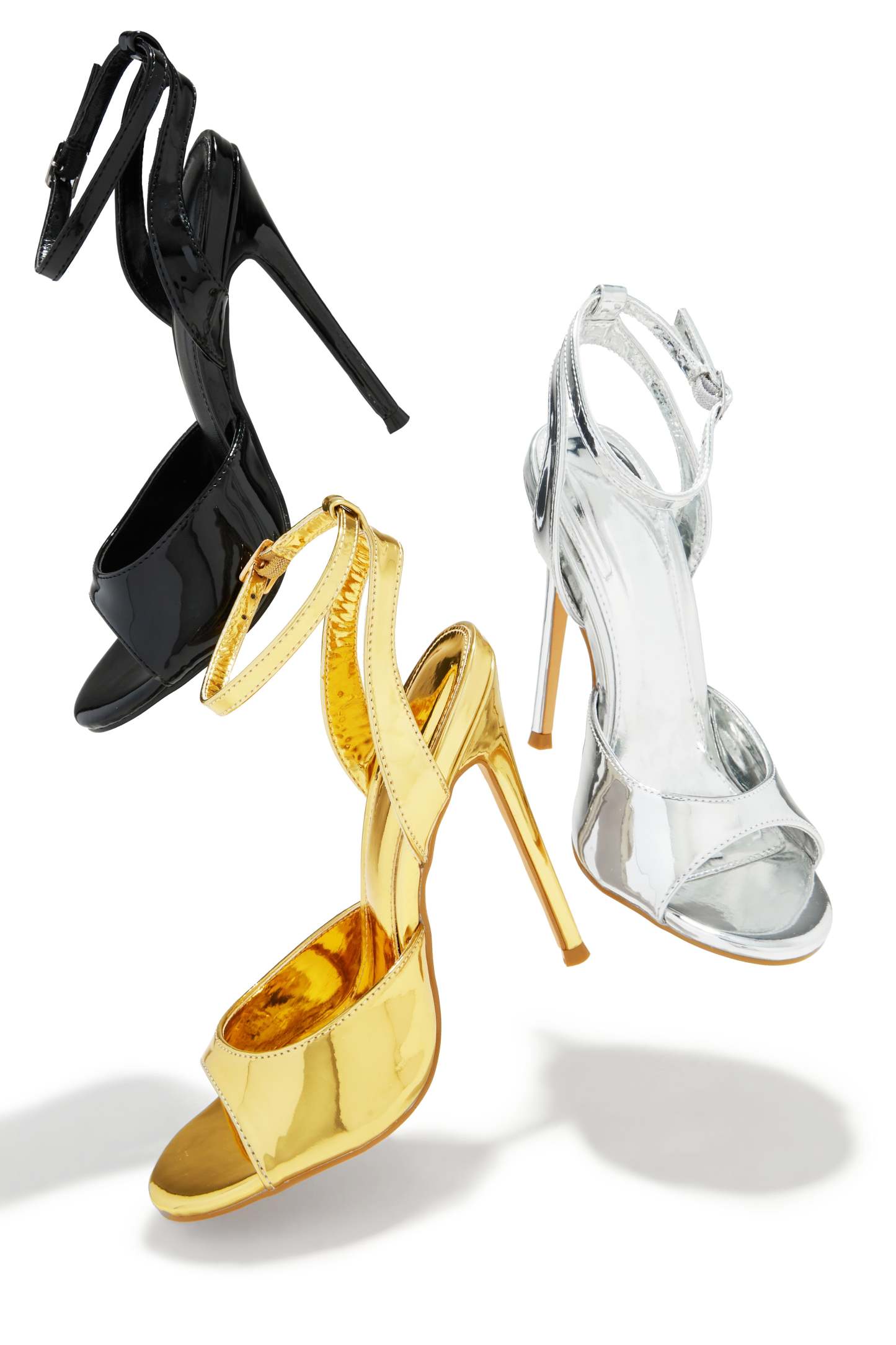 Vixen Mary Jane Strap High Heels - Gold-Laseno.All Rights Reserved.
