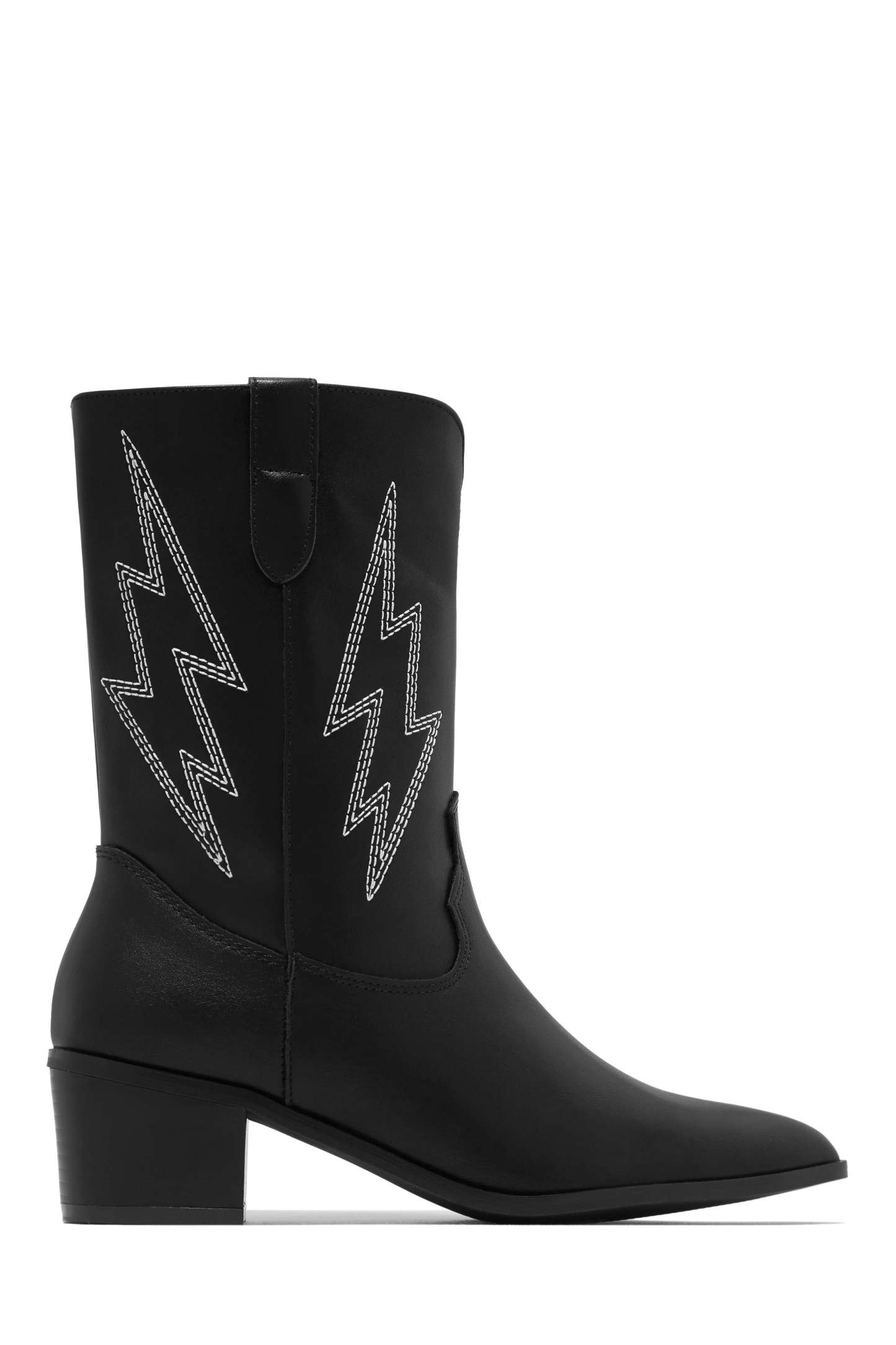 Mainstage Moment Stacked Heel Boots - Cognac-Laseno.All Rights Reserved.