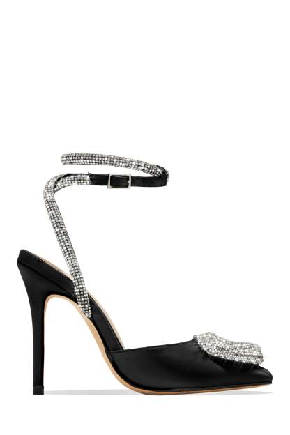 Love Language Embellished Heart Heel Pumps - Nude-Laseno.All Rights Reserved.