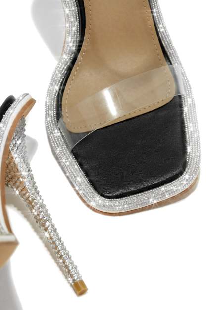 Unforgettable Nights Embellished High Heels - Black-Laseno.All Rights Reserved.