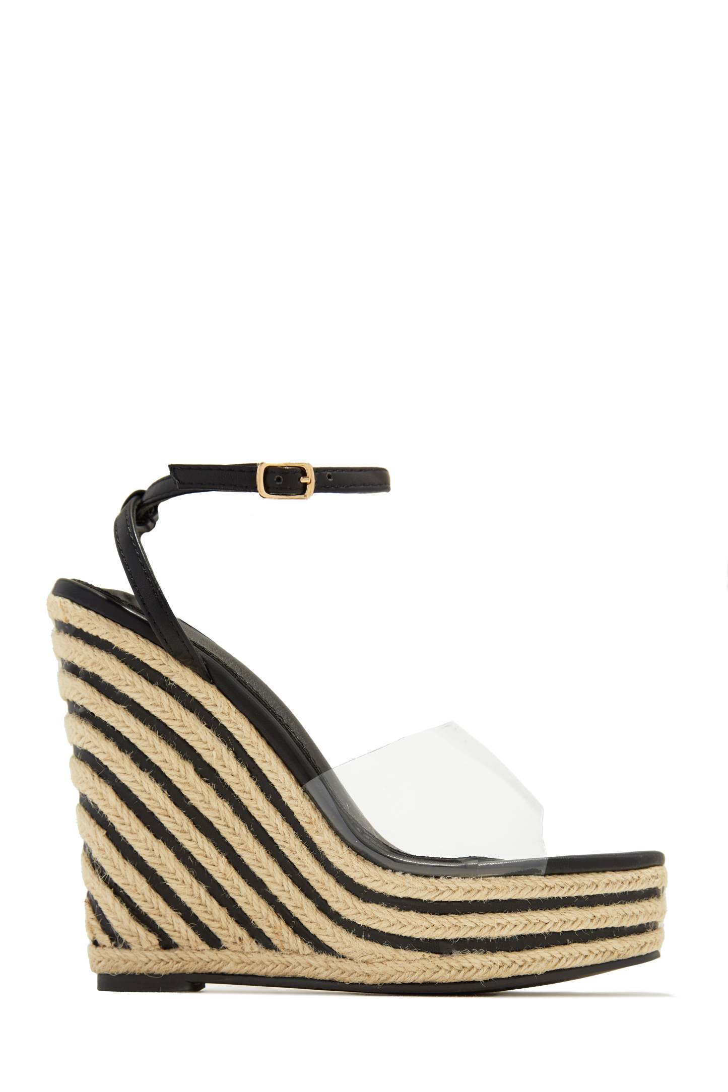 Summer Uniform Platform Espadrille Wedges - Gold-Laseno.All Rights Reserved.