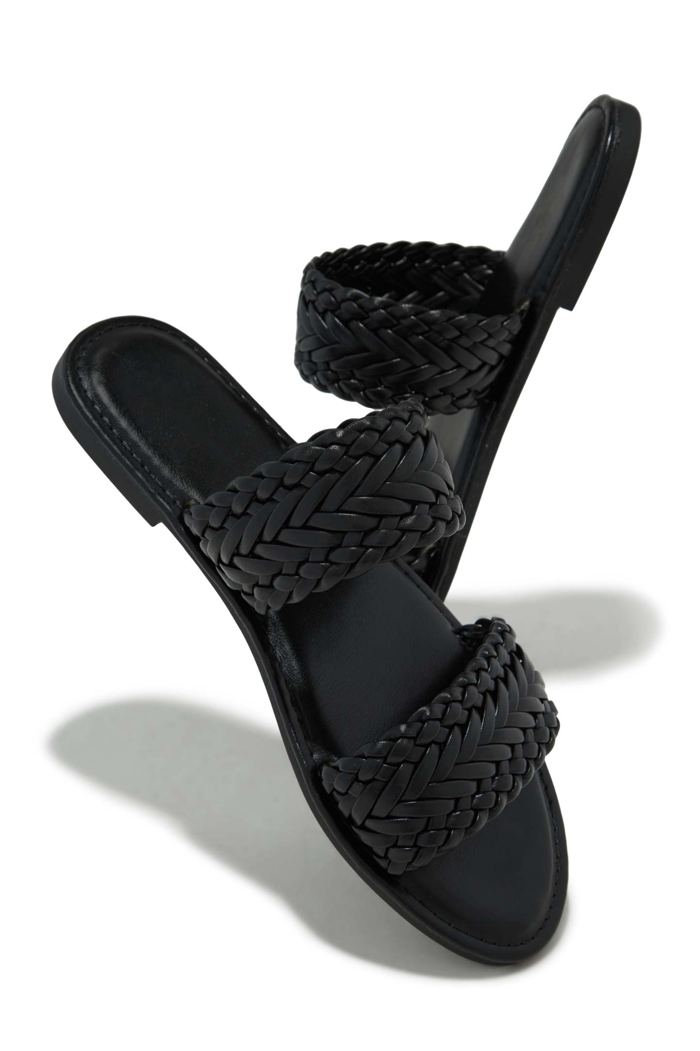 Heatwave Slip On Sandals - Black-Laseno.All Rights Reserved.