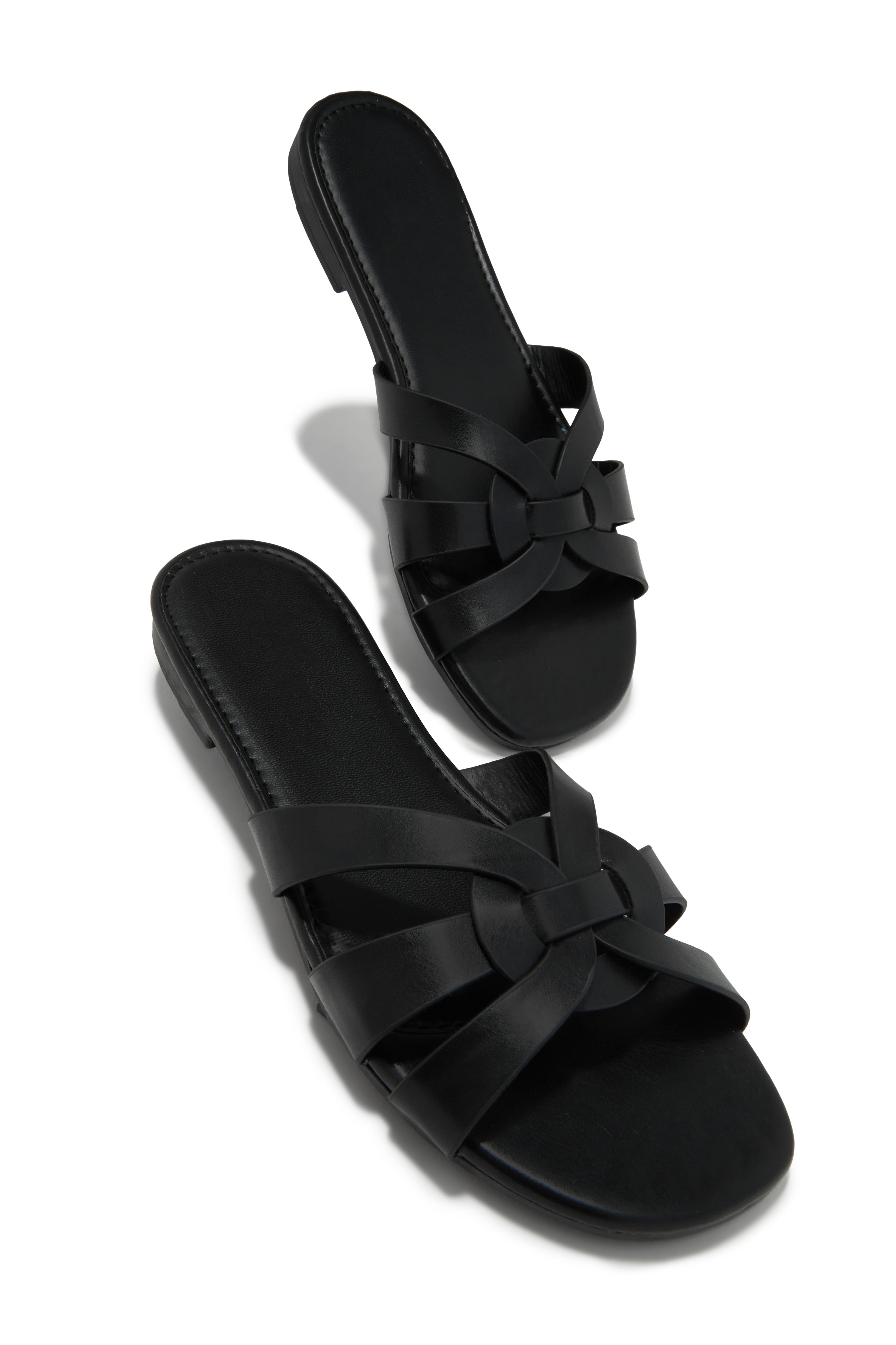 Weekend Vibes Slip On Sandals - Black-Laseno.All Rights Reserved.