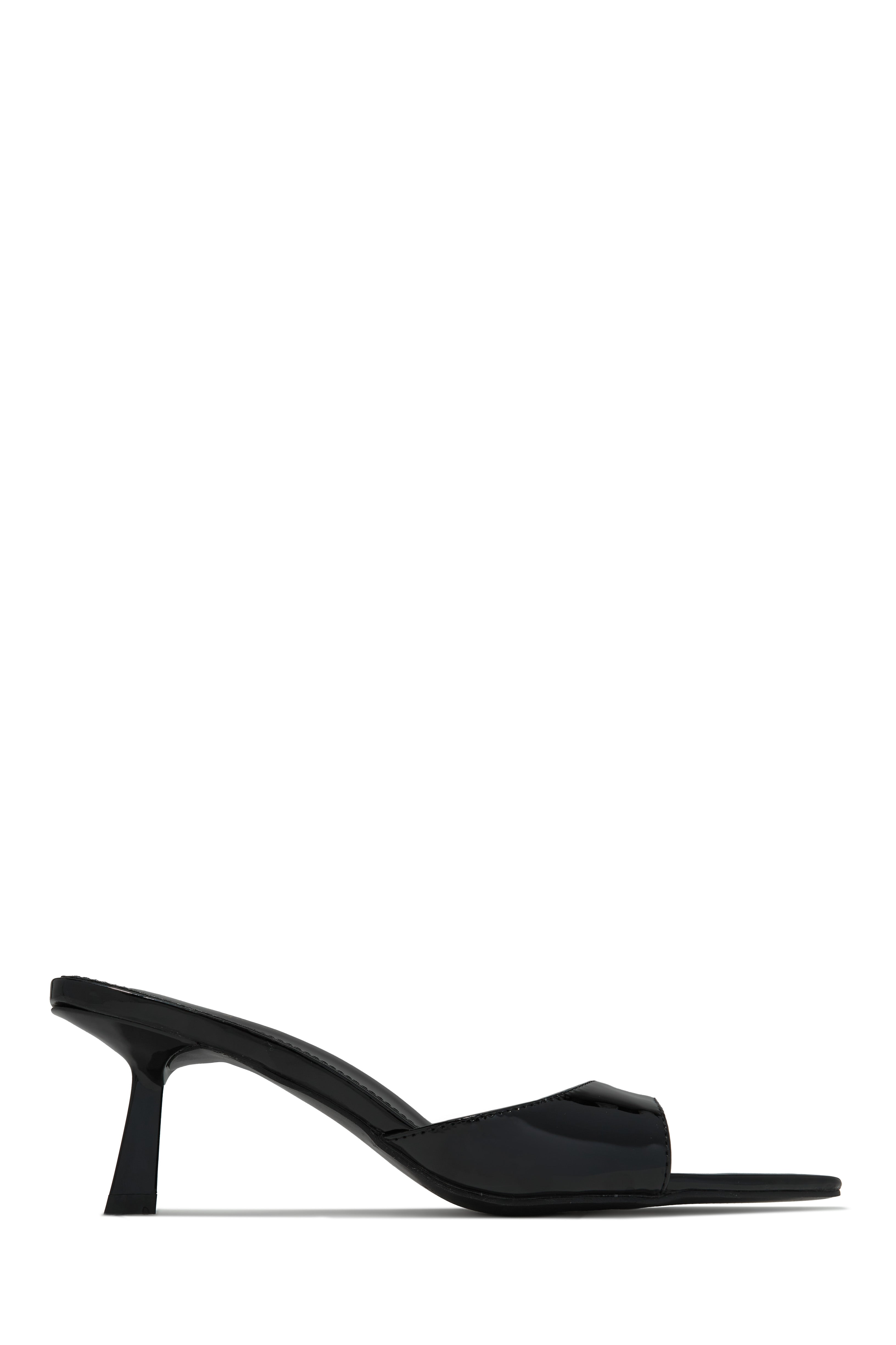 Zarina Mid Heel Mules - Clear-Laseno.All Rights Reserved.