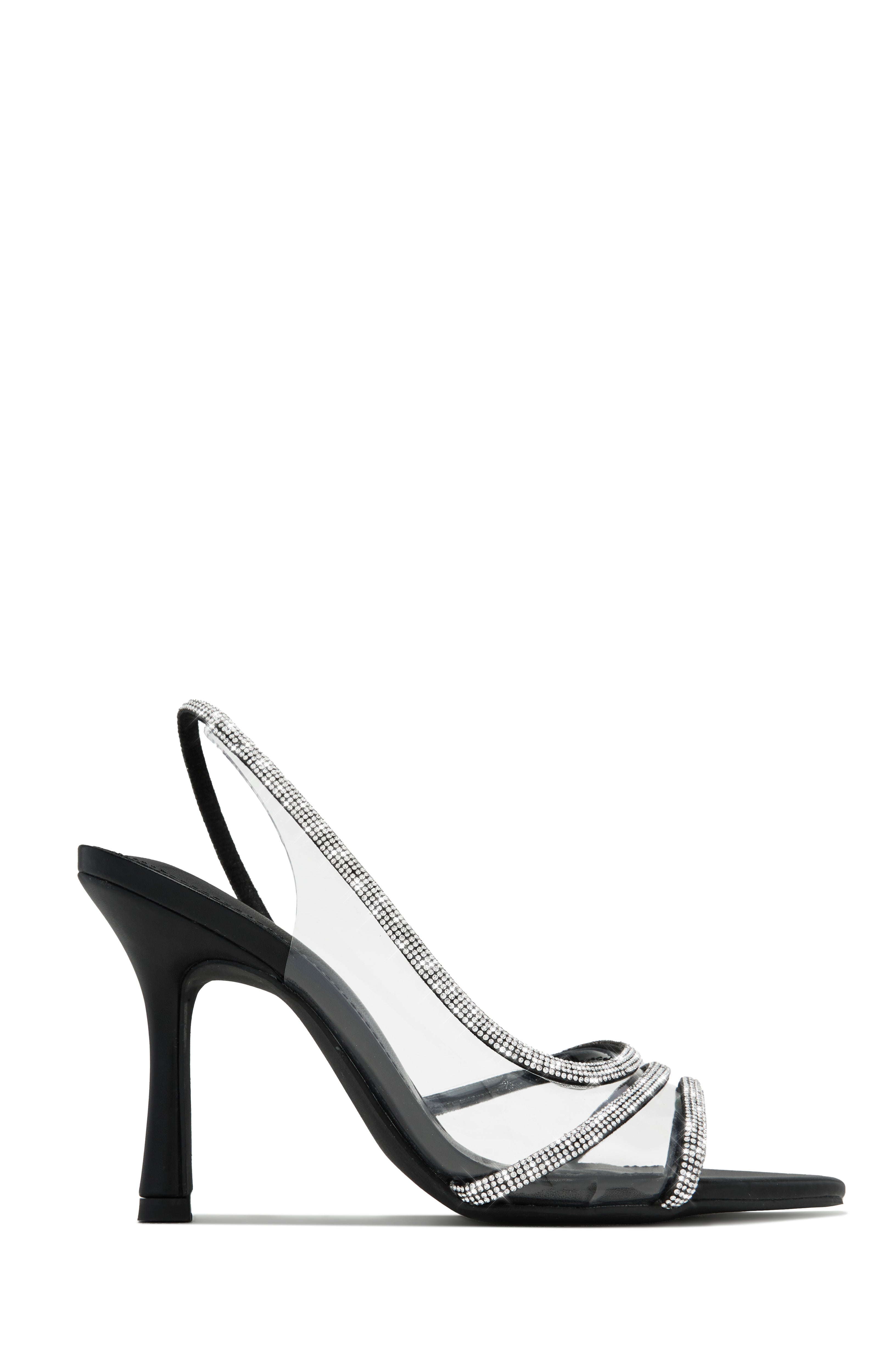 Mallory Embellished High Heels - Black-Laseno.All Rights Reserved.