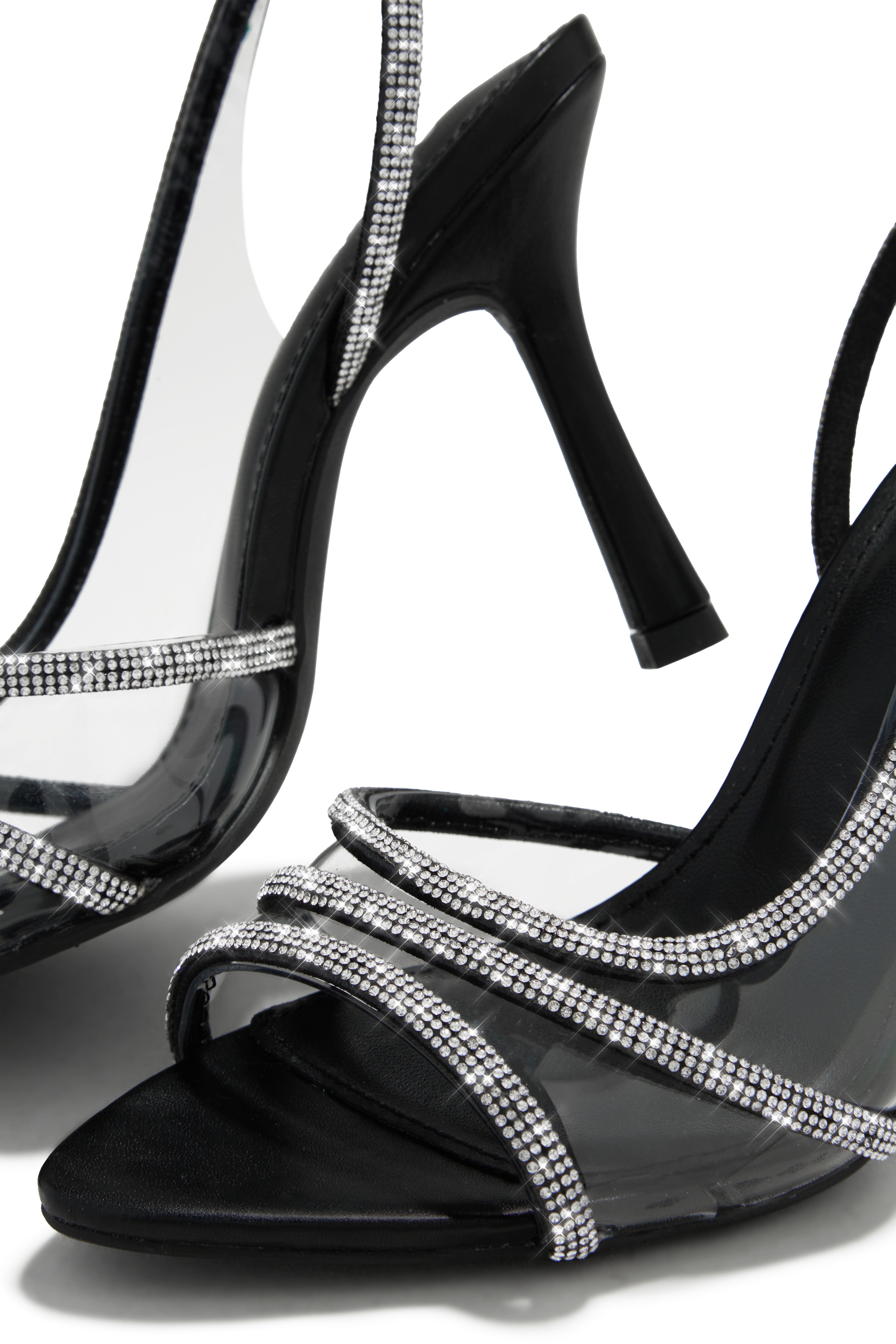 Mallory Embellished High Heels - Black-Laseno.All Rights Reserved.