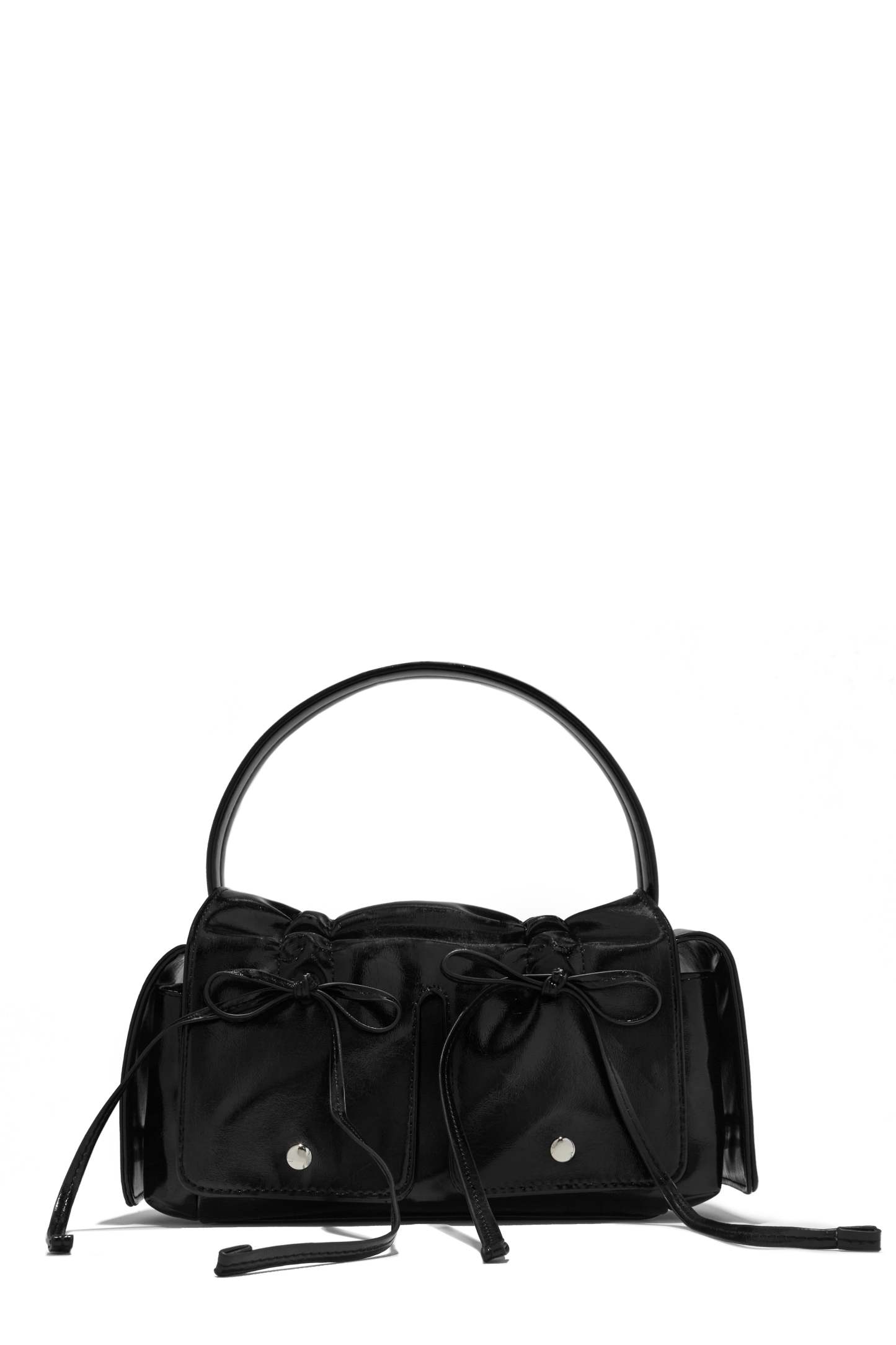 Niko Coquette Handbag - Black-Laseno.All Rights Reserved.