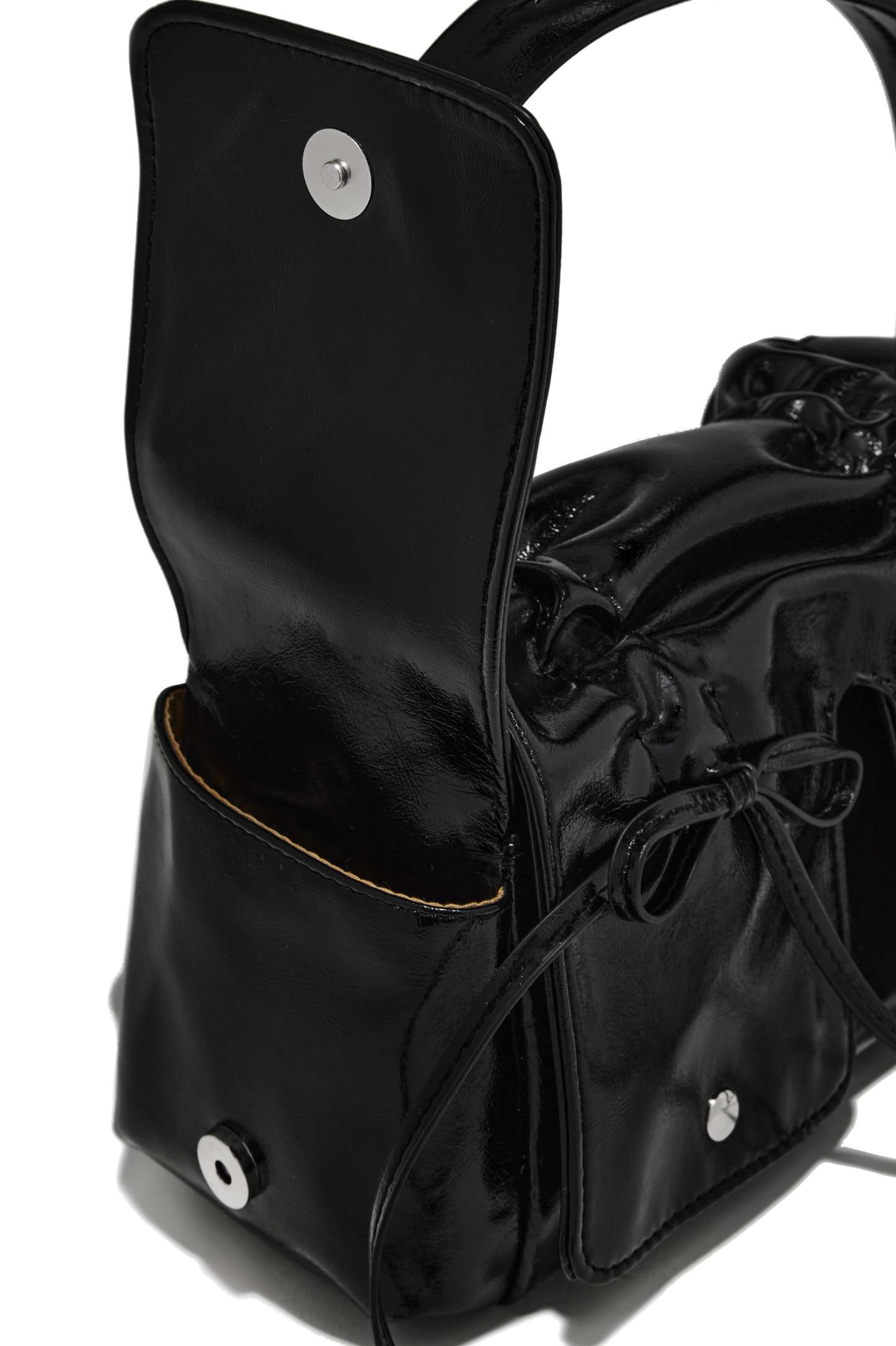 Niko Coquette Handbag - Black-Laseno.All Rights Reserved.