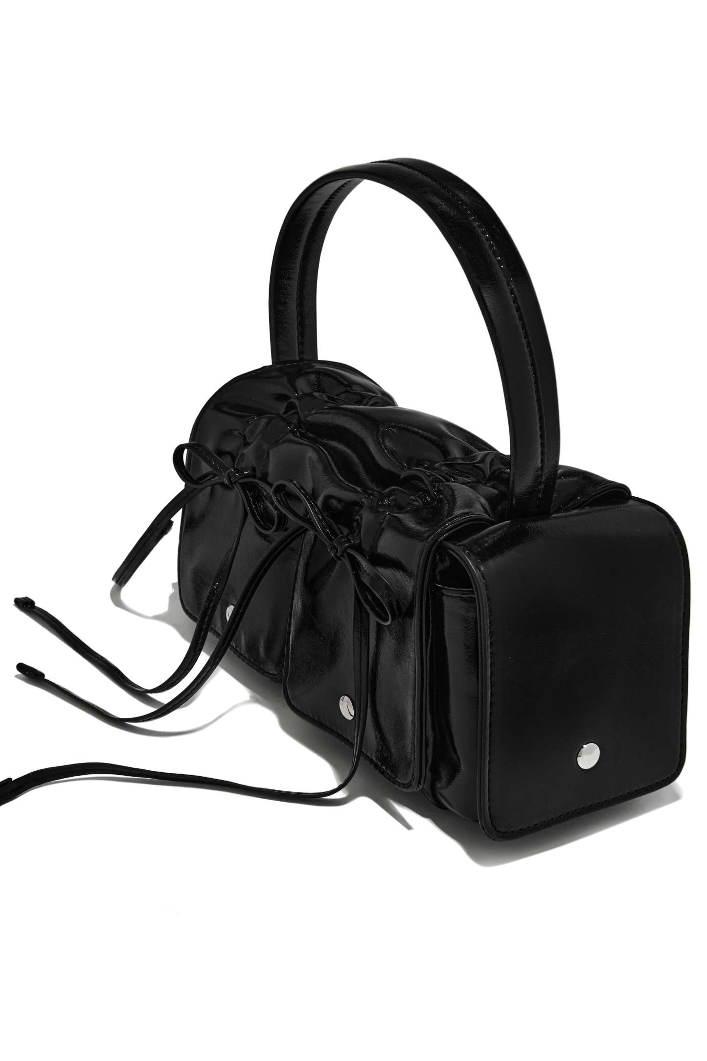 Niko Coquette Handbag - Black-Laseno.All Rights Reserved.