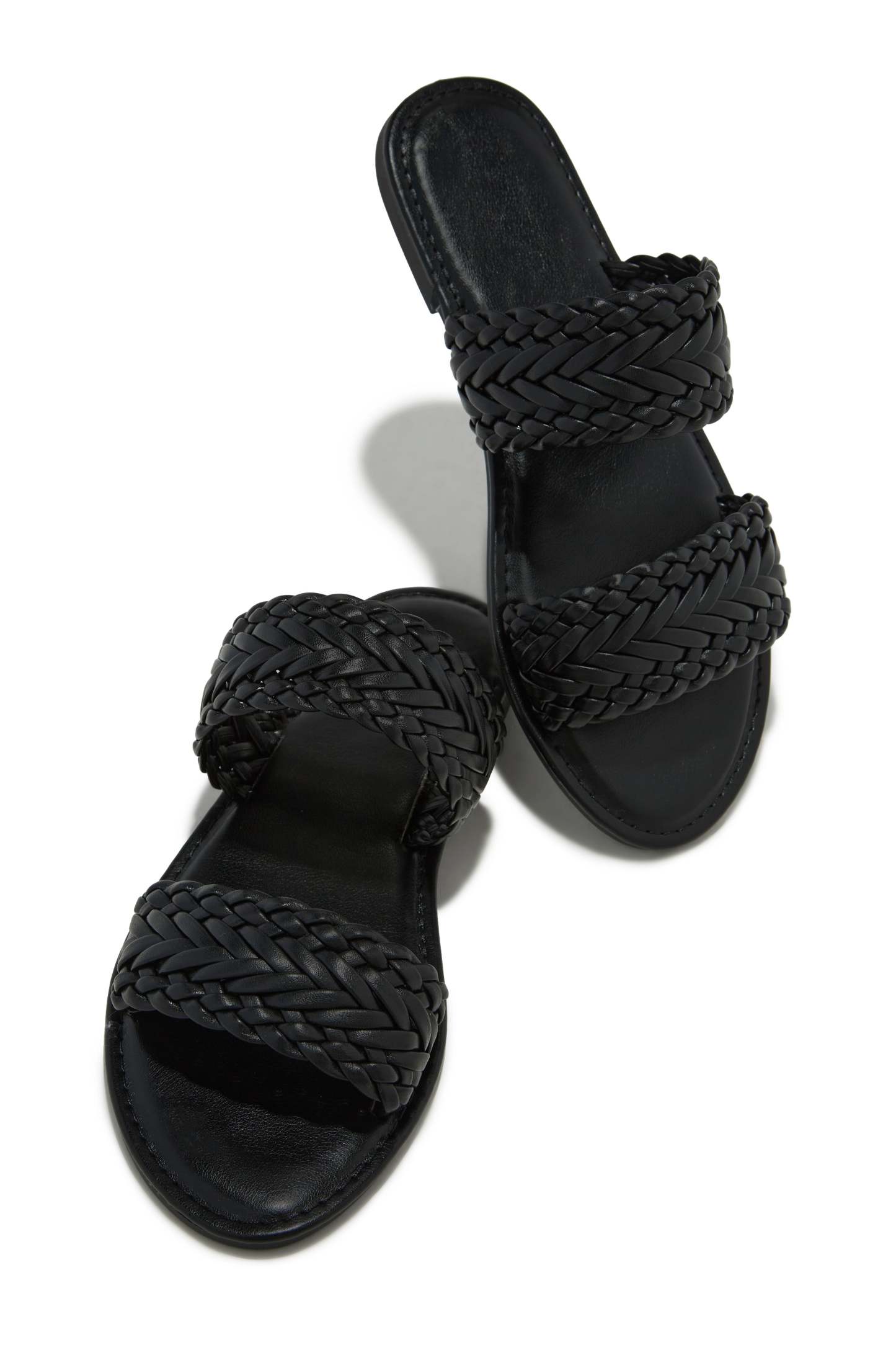 Heatwave Slip On Sandals - Black-Laseno.All Rights Reserved.