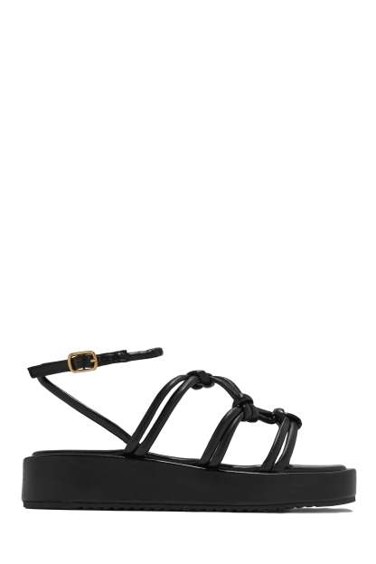 Sun Soaked Platform Sandals - Black-Laseno.All Rights Reserved.