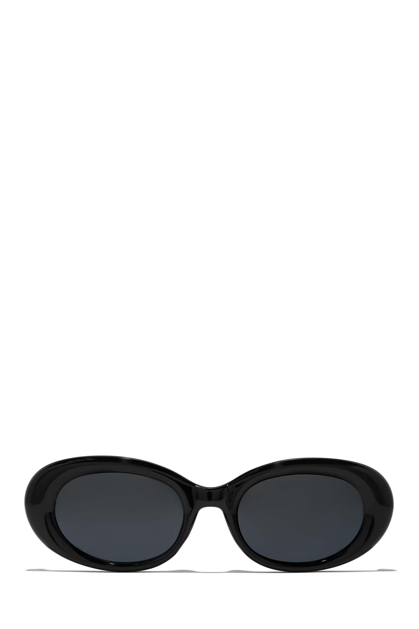 Tube Girl Oval Sunglasses - Clear-Laseno.All Rights Reserved.