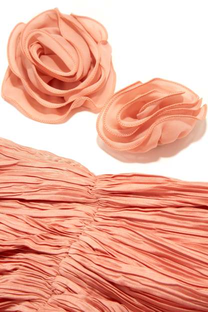 Linda Ruched Mini Skirt - Pink-Laseno.All Rights Reserved.
