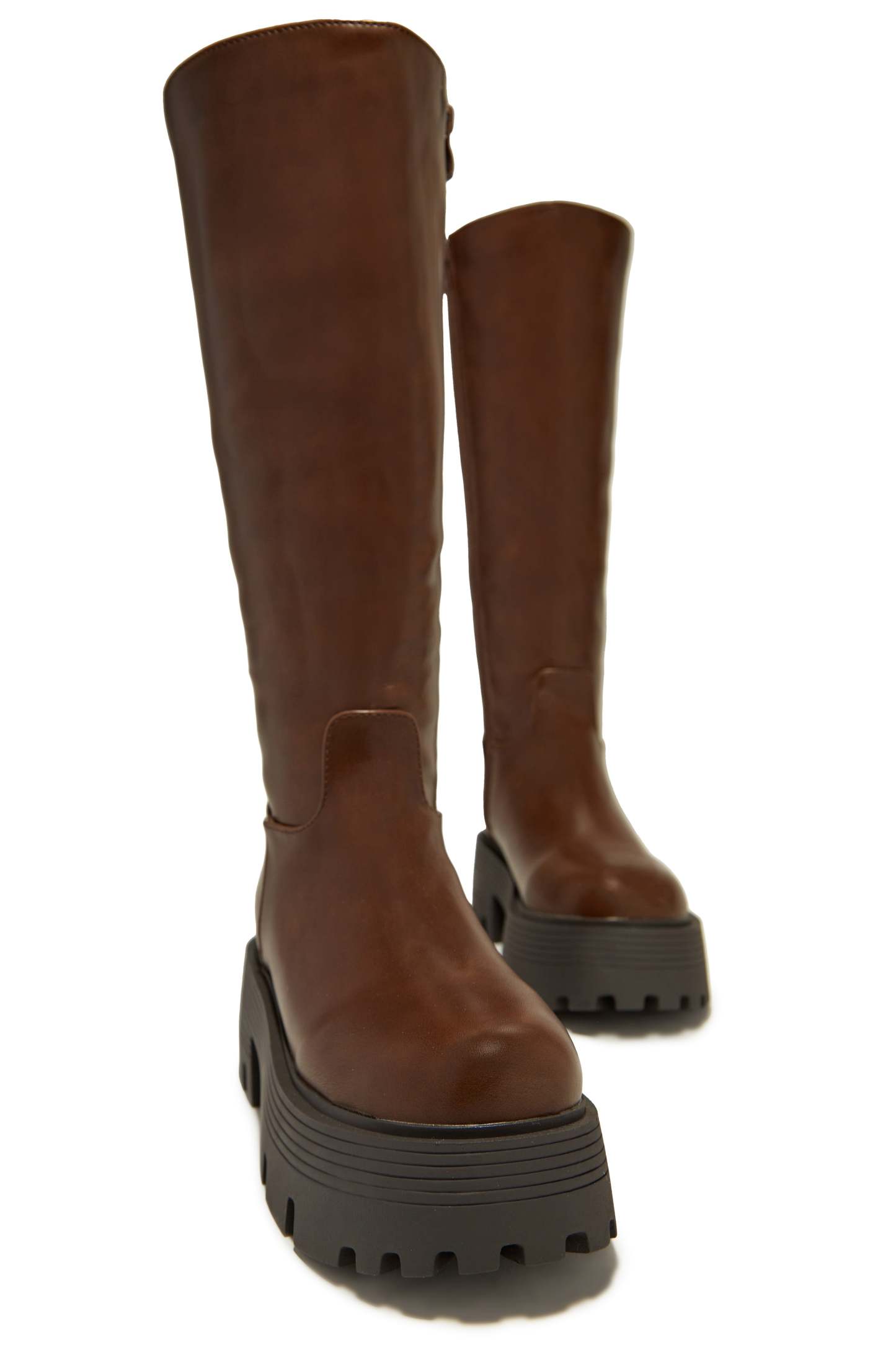 Jacquelyn Below The Knee Boots - Brown-Laseno.All Rights Reserved.