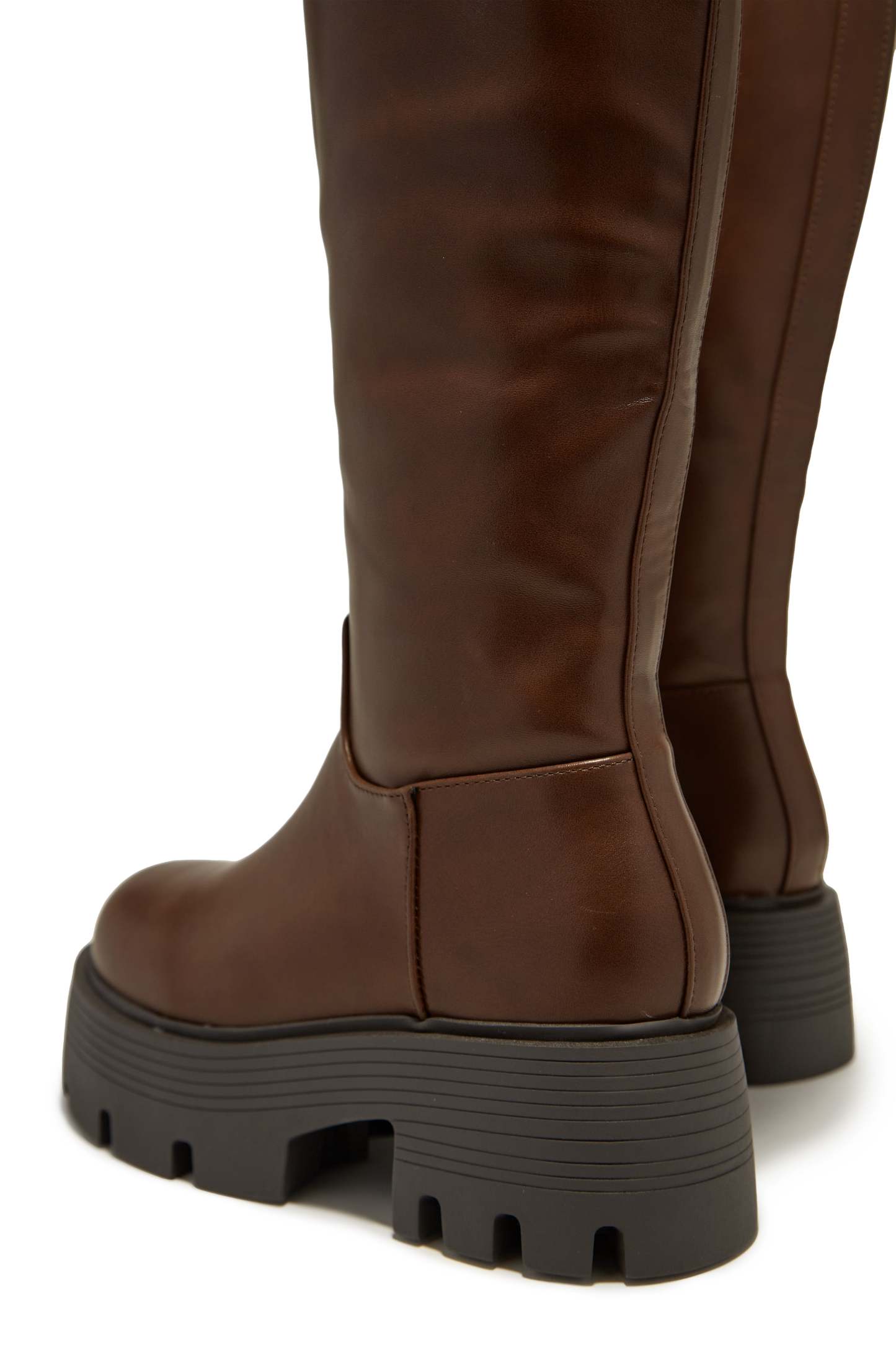 Jacquelyn Below The Knee Boots - Brown-Laseno.All Rights Reserved.